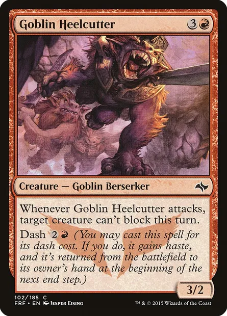 Goblin Heelcutter, Magic card FRF 102 — Fate Reforged set