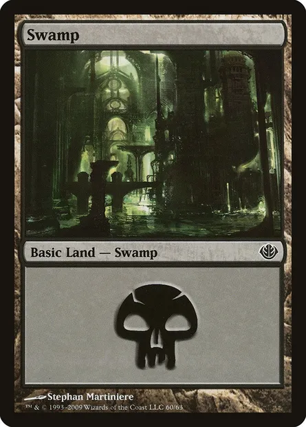 Swamp, Magic card DDD 60 — Duel Decks: Garruk vs. Liliana set