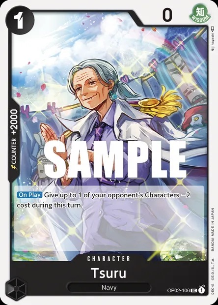 Tsuru, carte One Piece OP02-106 — extension PARAMOUNT WAR
