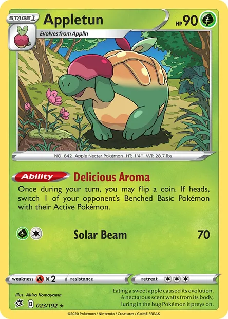 Appletun, Pokémon card RCL 23 — Rebel Clash set