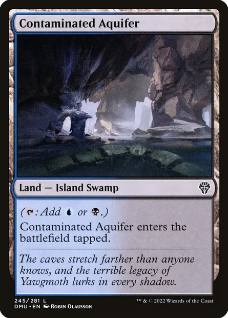 Contaminated Aquifer, Magic card DMU 245 — Dominaria United set