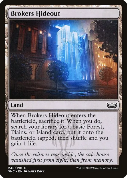 Brokers Hideout, Magic card SNC 248 — Streets of New Capenna set