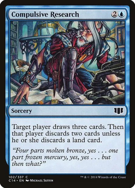Compulsive Research, Magic card C14 102 — Commander 2014 set