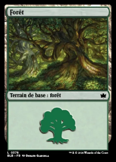 Forêt, carte Magic BLB 378 — extension Bloomburrow