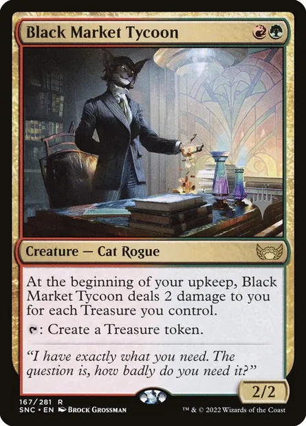Black Market Tycoon, Magic card PSNC 167p — Streets of New Capenna Promos set