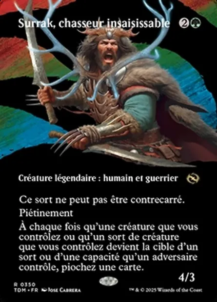 Surrak, chasseur insaisissable, carte Magic TDM 350 — extension Tarkir: Dragonstorm