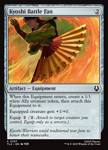 Kyoshi Battle Fan, Magic card TLA 257 — Avatar: The Last Airbender set