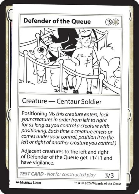 Defender of the Queue, Magic card MB2 512 — Mystery Booster 2 set