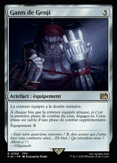 Gants de Genji, carte Magic FIN 258 — extension Final Fantasy