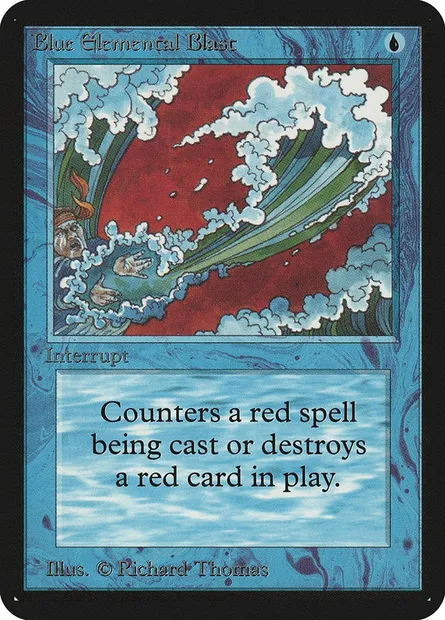 Blue Elemental Blast, Magic card LEA 49 — Limited Edition Alpha set