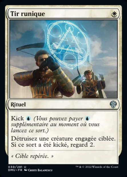 Tir runique, carte Magic DMU 30 — extension Dominaria Uni