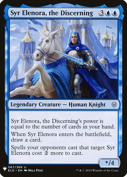 Syr Elenora, the Discerning, Magic card PLST ELD-67 — The List set