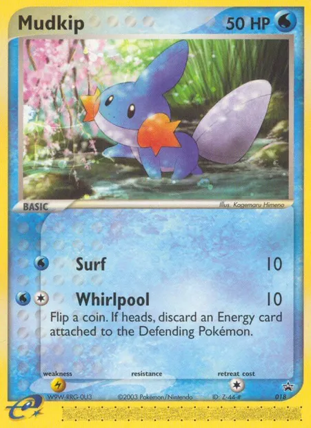 Mudkip, Pokémon card PR-NP 18 — Nintendo Black Star Promos set