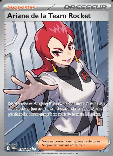Ariane de la Team Rocket, carte Pokémon DRI 224 — extension Rivalités Destinées