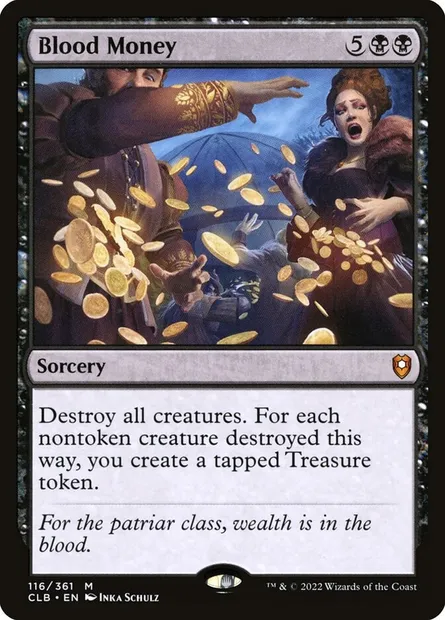 Blood Money, Magic card CLB 116 — Commander Legends: Battle for Baldur's Gate set