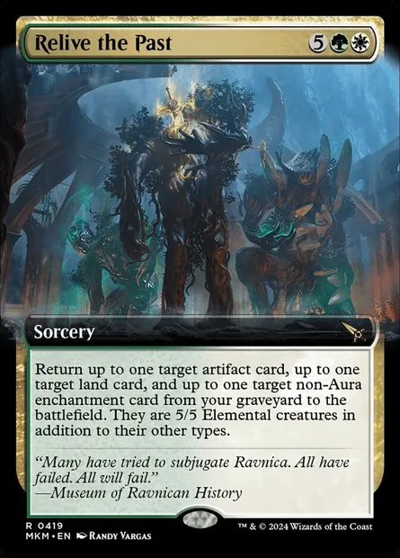 Relive the Past, Magic card MKM 419 — Murders at Karlov Manor set