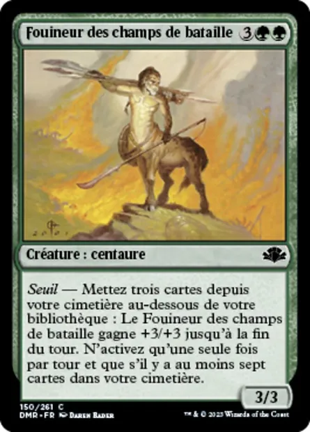 Fouineur des champs de bataille, carte Magic DMR 150 — extension Dominaria Remastered