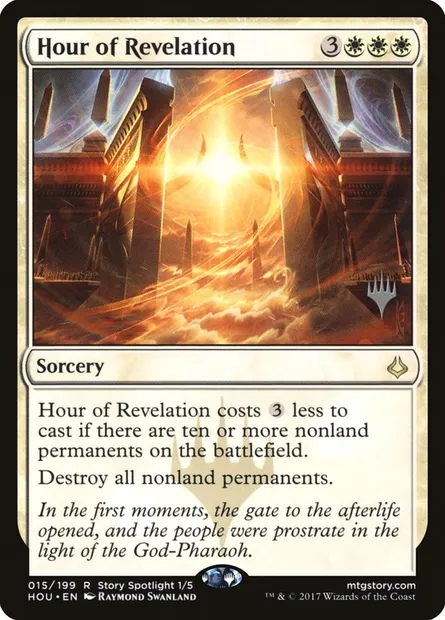 L'Âge de la Révélation, carte Magic PHOU 15p — extension Hour of Devastation Promos