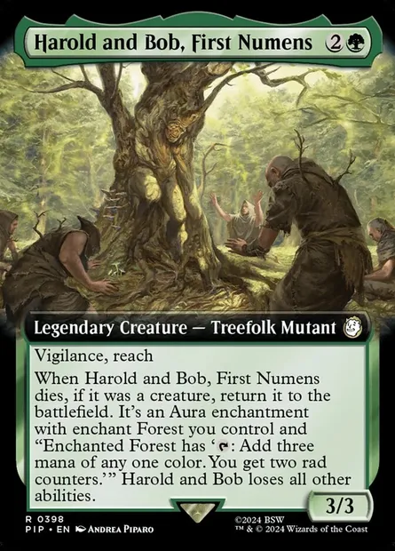 Harold and Bob, First Numens, Magic card PIP 398 — Fallout set