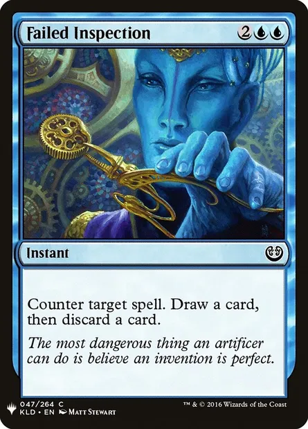 Failed Inspection, Magic card PLST KLD-47 — The List set