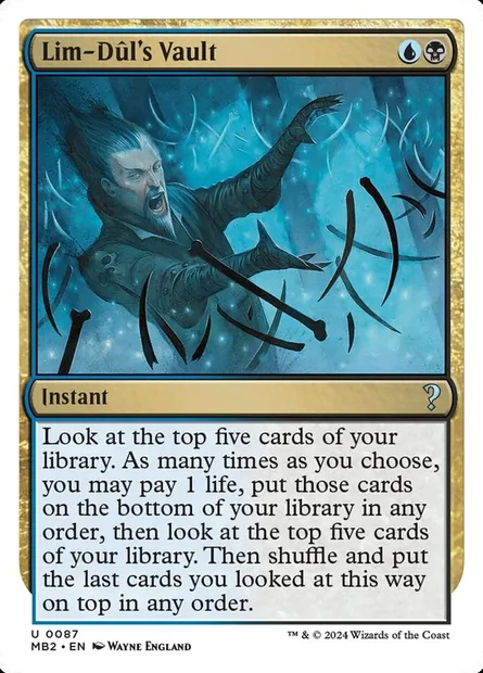 Lim-Dûl's Vault, Magic card MB2 87 — Mystery Booster 2 set