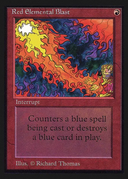 Red Elemental Blast, Magic card CED 170 — Collectors' Edition set