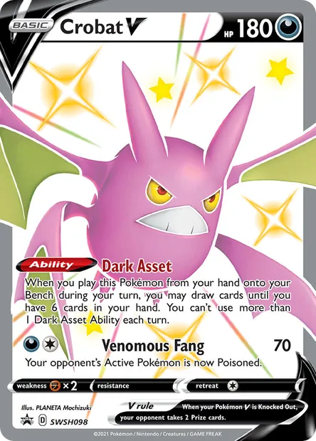 Crobat V, Pokémon card SWSH 098 — SWSH Black Star Promos set