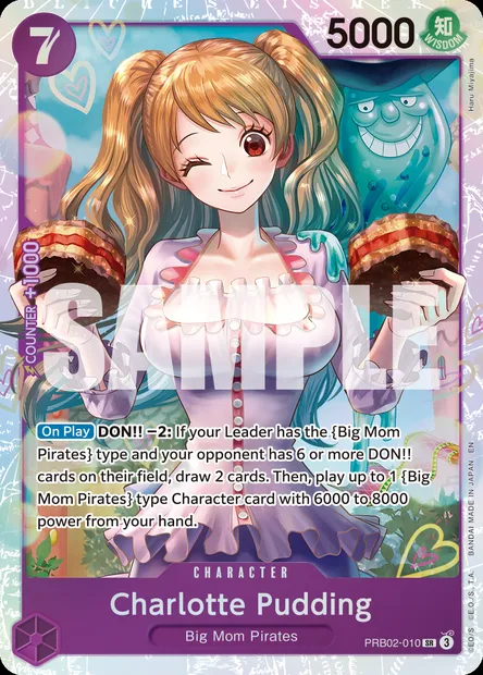 Charlotte Pudding, One Piece card PRB02-010 — ONE PIECE CARD THE BEST vol.2 set