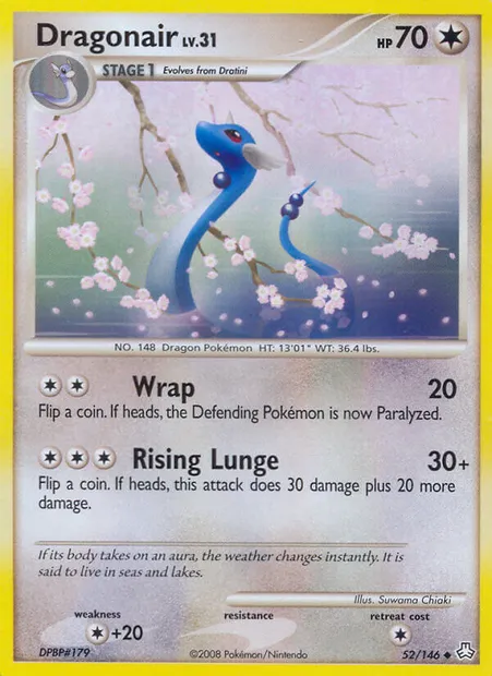 Dragonair, Pokémon card LA 52 — Legends Awakened set
