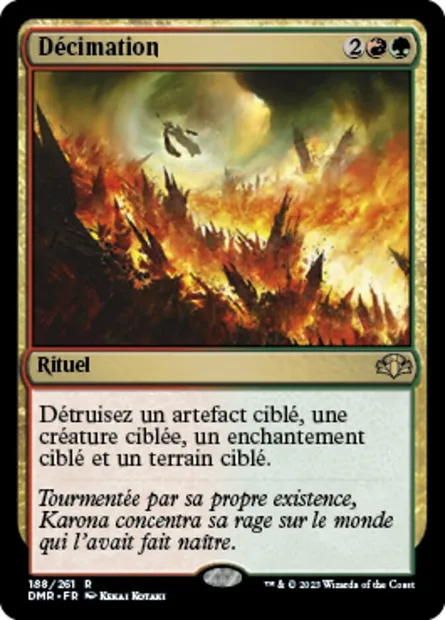 Décimation, carte Magic DMR 188 — extension Dominaria Remastered