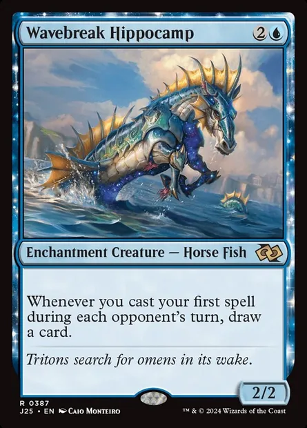 Wavebreak Hippocamp, Magic card J25 387 — Foundations Jumpstart set