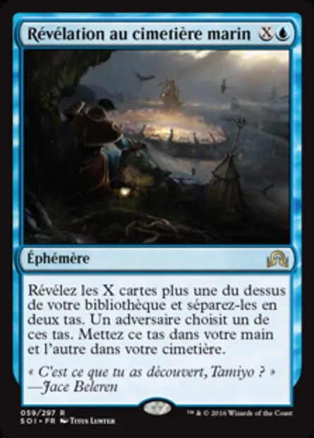 Révélation au cimetière marin, carte Magic SOI 59 — extension Ténèbres sur Innistrad