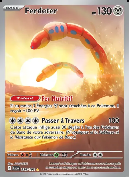 Ferdeter, carte Pokémon PAL 224 — extension Évolutions à Paldea