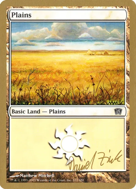 Plaine, carte Magic WC03 dz332 — extension World Championship Decks 2003