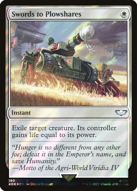 Swords to Plowshares, Magic card 40K 190★ — Warhammer 40,000 Commander set