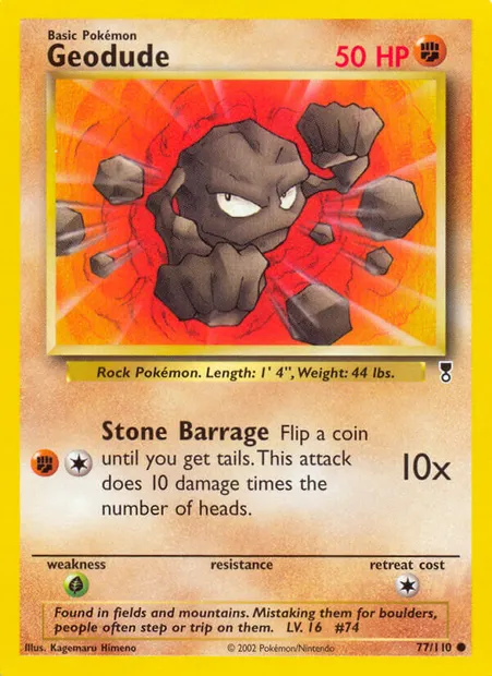 Geodude, Pokémon card LC 77 — Legendary Collection set