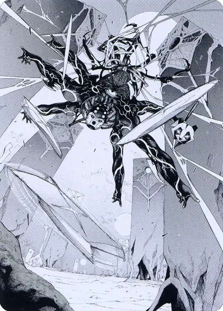 Kaito, Dancing Shadow // Kaito, Dancing Shadow, carte Magic AONE 78 — extension Phyrexia: All Will Be One Art Series