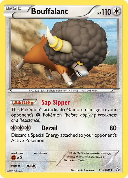 Bouffalant, Pokémon card PRC 119 — Primal Clash set