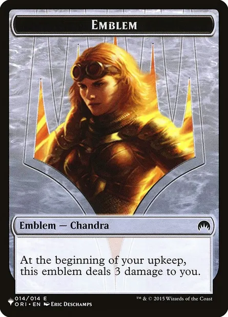 Chandra, Roaring Flame Emblem, carte Magic PLST TORI-14 — extension The List