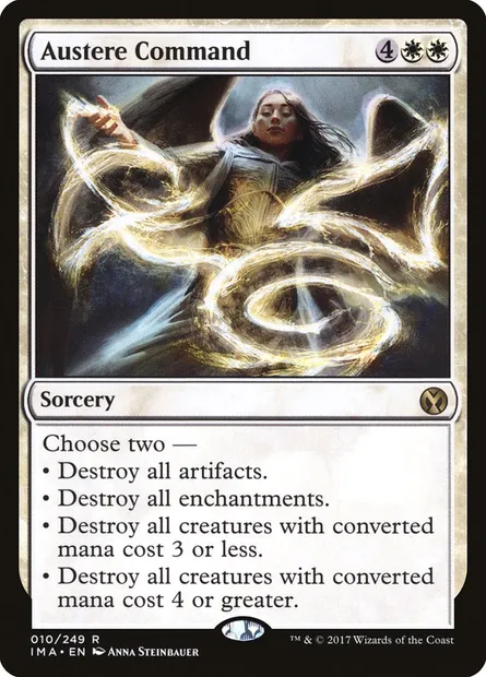 Austere Command, Magic card IMA 10 — Iconic Masters set