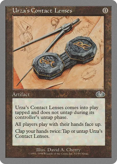 Urza's Contact Lenses, carte Magic UGL 82 — extension Unglued