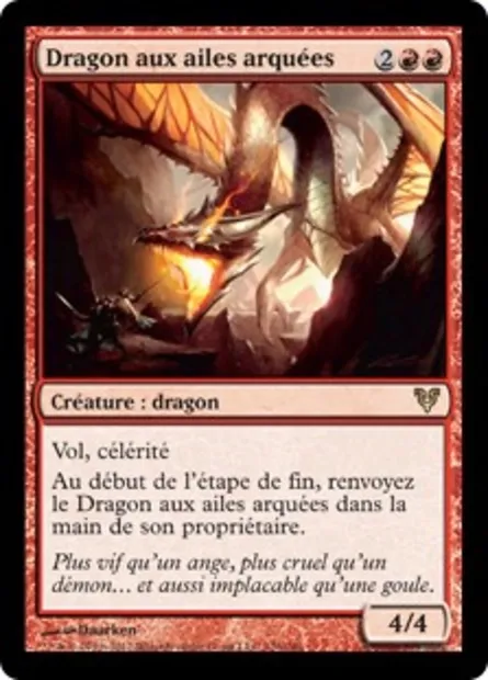 Dragon aux ailes arquées, carte Magic AVR 126 — extension Avacyn ressuscitée