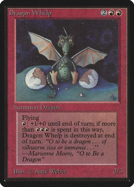 Dragon Whelp, Magic card LEB 142 — Limited Edition Beta set