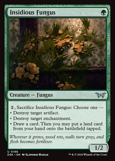 Insidious Fungus, Magic card DSK 186 — Duskmourn: House of Horror set