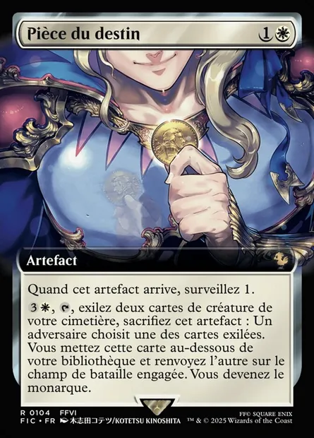 Pièce du destin, carte Magic FIC 104 — extension Final Fantasy Commander