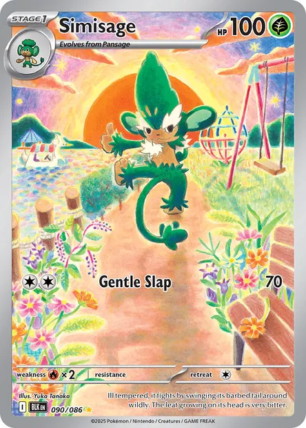 Simisage, Pokémon card BLK 090 — Black Bolt set