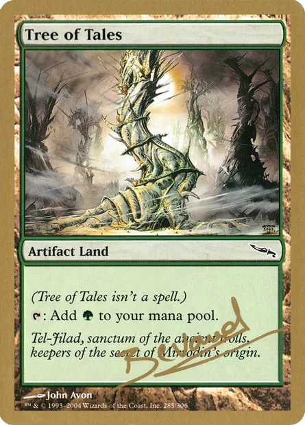 Arbre des Récits, carte Magic WC04 mb285 — extension World Championship Decks 2004