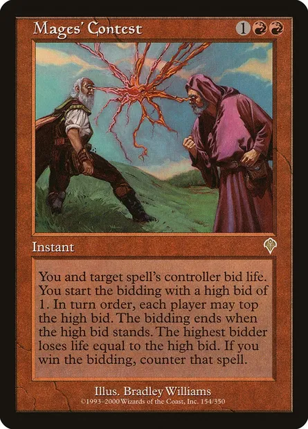 Mages' Contest, Magic card INV 154 — Invasion set