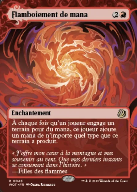 Flamboiement de mana, carte Magic WOT 46 — extension Wilds of Eldraine: Enchanting Tales