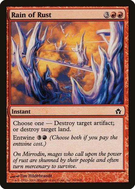 Rain of Rust, Magic card 5DN 76 — Fifth Dawn set